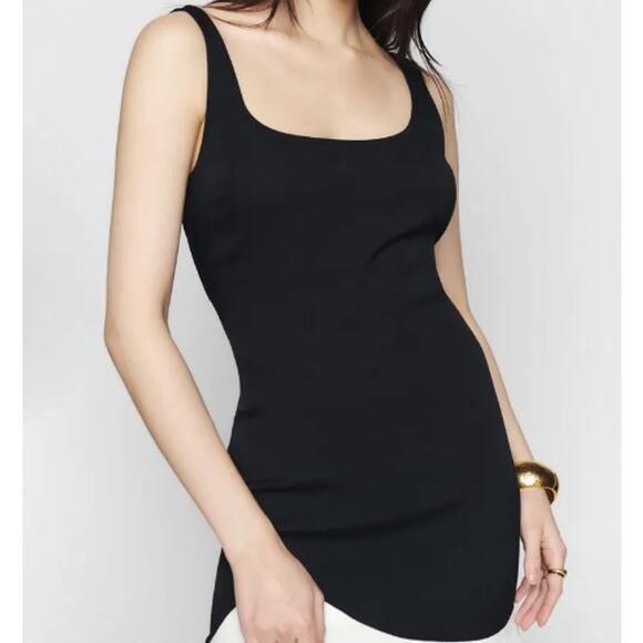 Reformation Black Betheny Mini Dress 10 - Picture 10 of 10